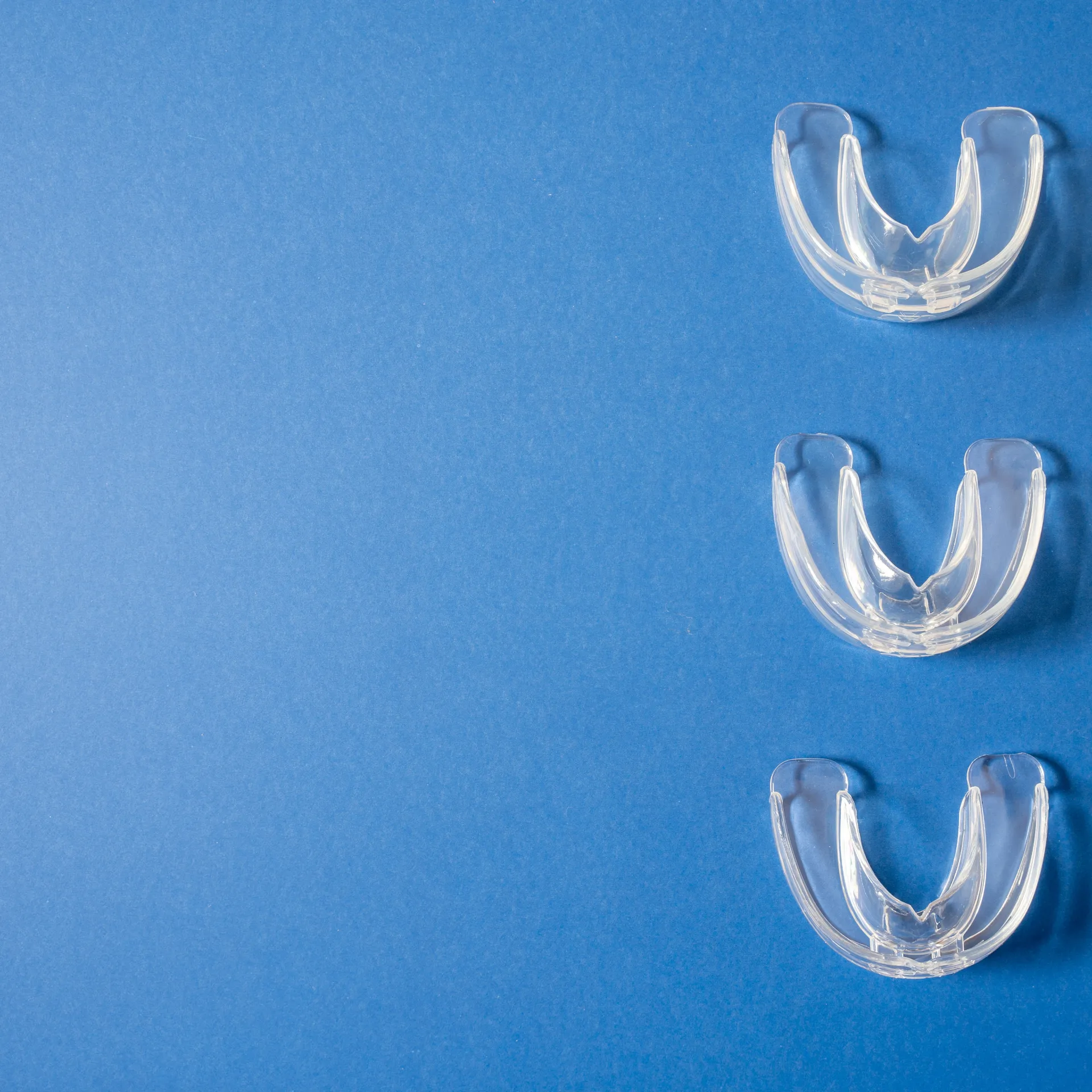 array of clear mouth guards