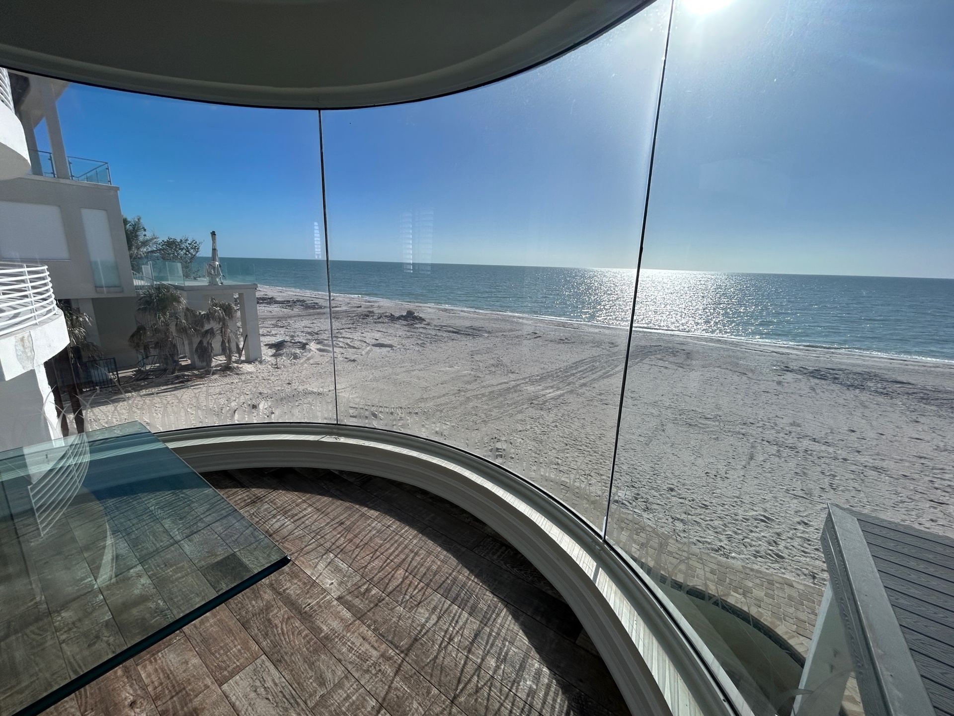 Curved Balustrade Glass