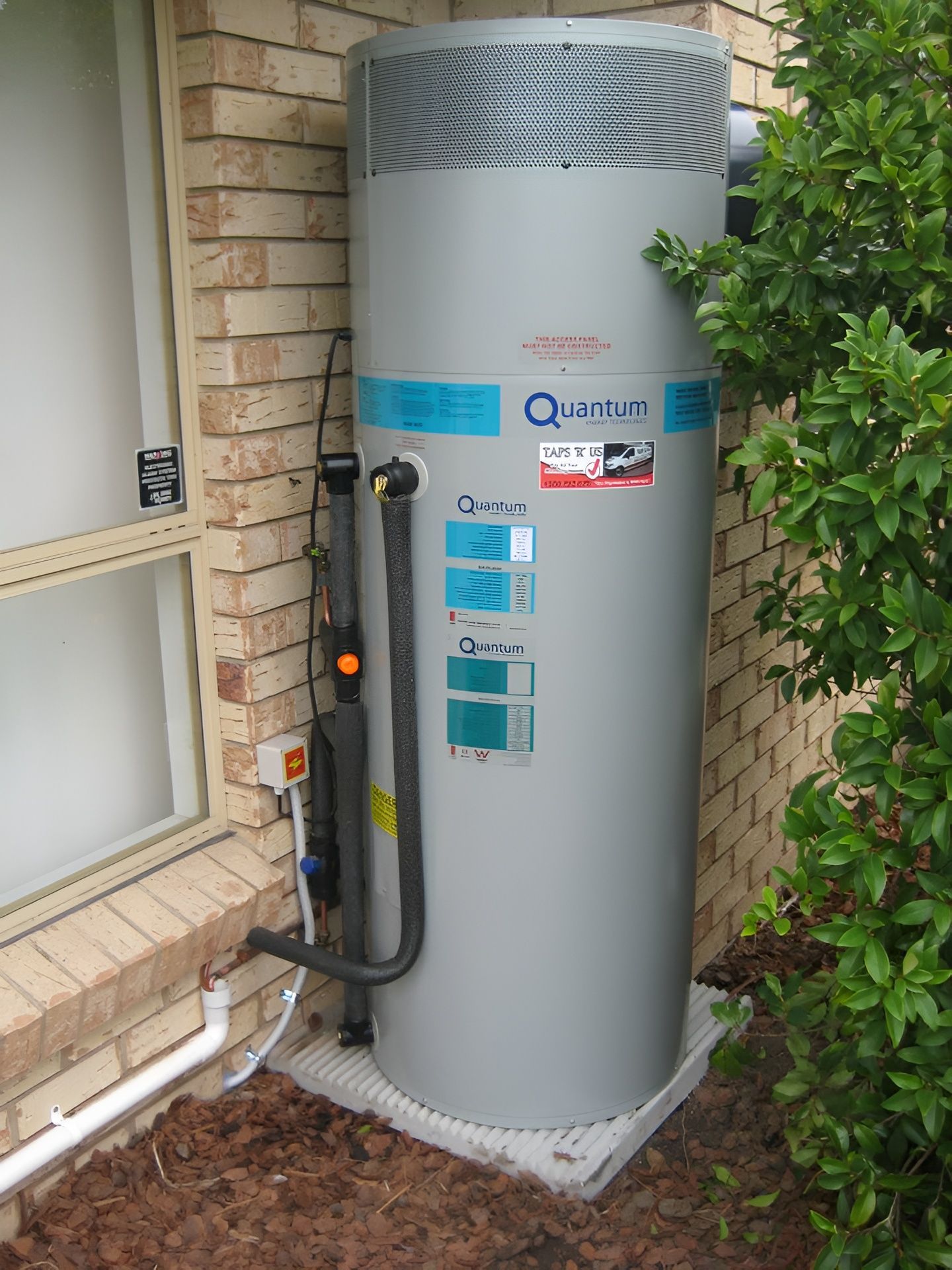 A Tall, Gray Quantum Electric Water Heater — Taps 'R' Us in Kunda Park, QLD