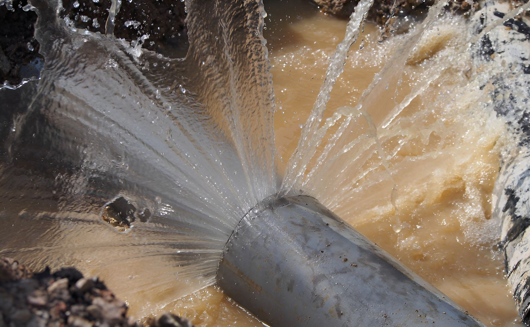 Water Gushes Forcefully From a Broken Pipe — Taps 'R' Us in Kunda Park, QLD