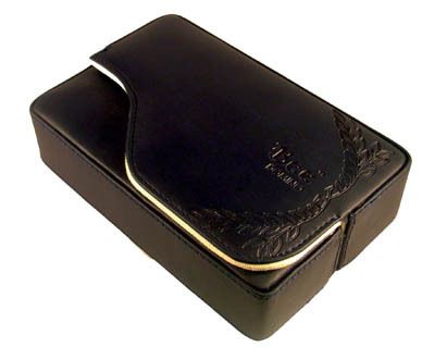 Domino Double Six Blue Bee Card Back Deluxe Case With Spinners