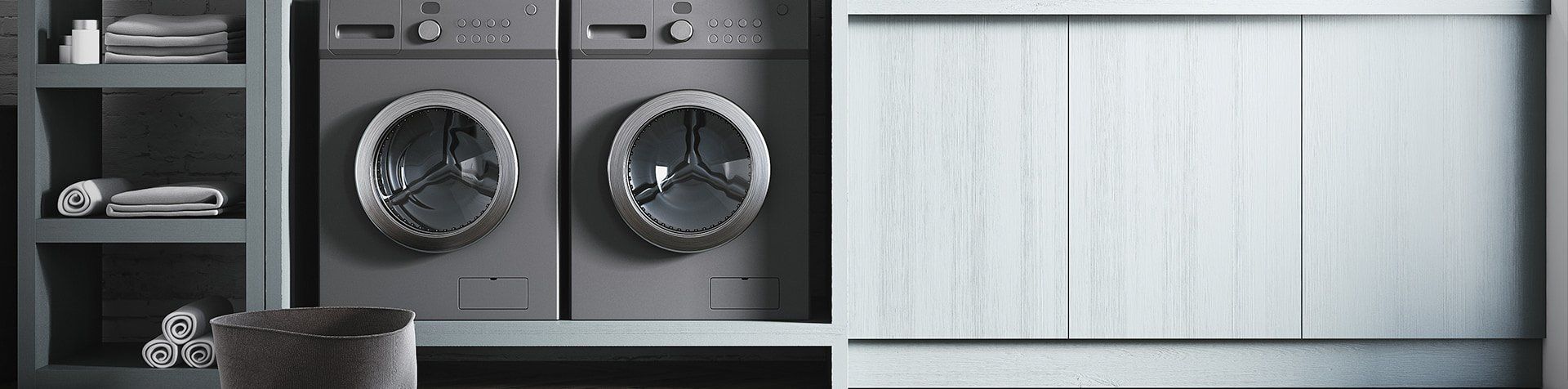 Modern Laundry Cabinet Design — Cabinetry In Carrington, NSW