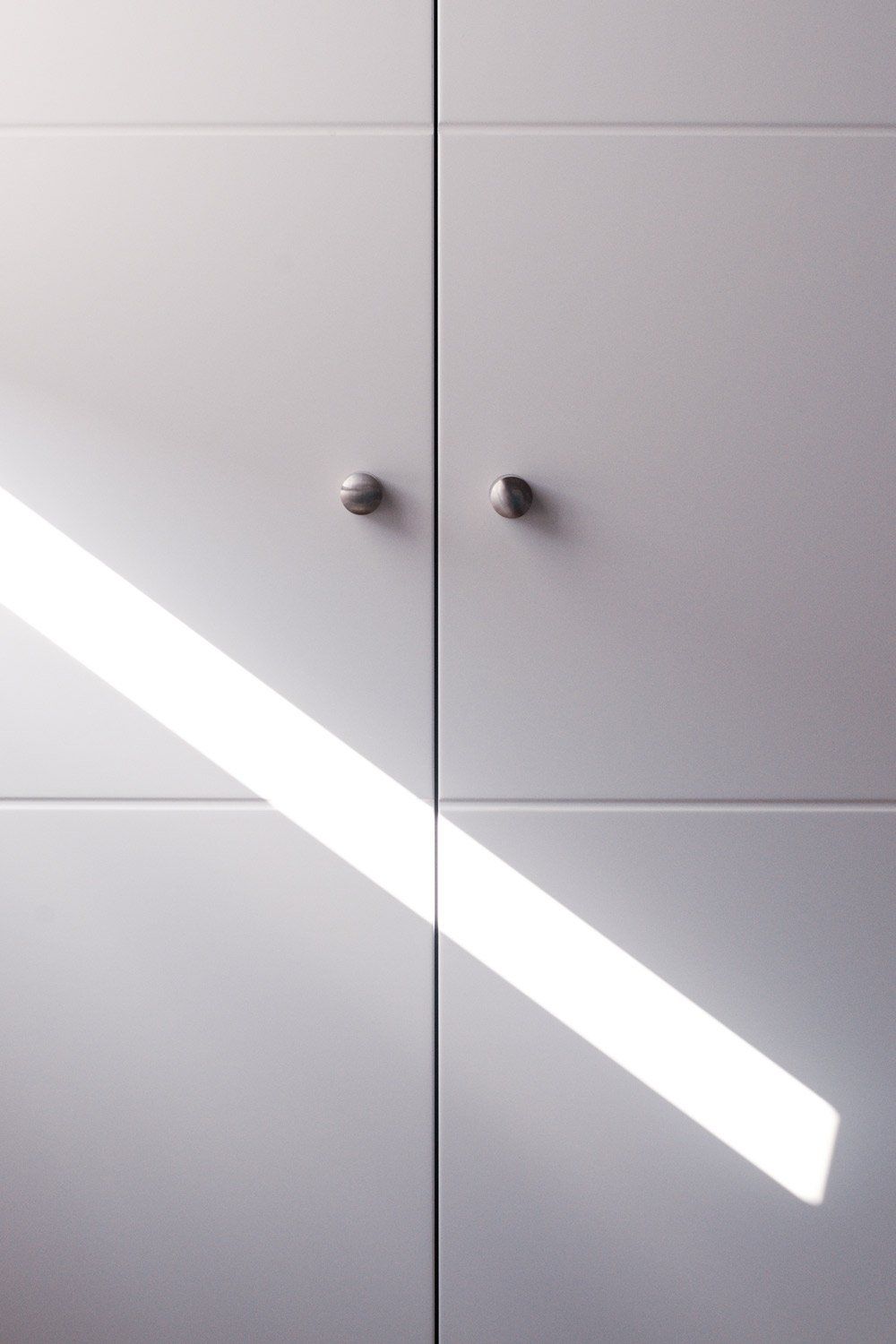 White Cabinet With Two Doors — Cabinetry Near Me In Australia