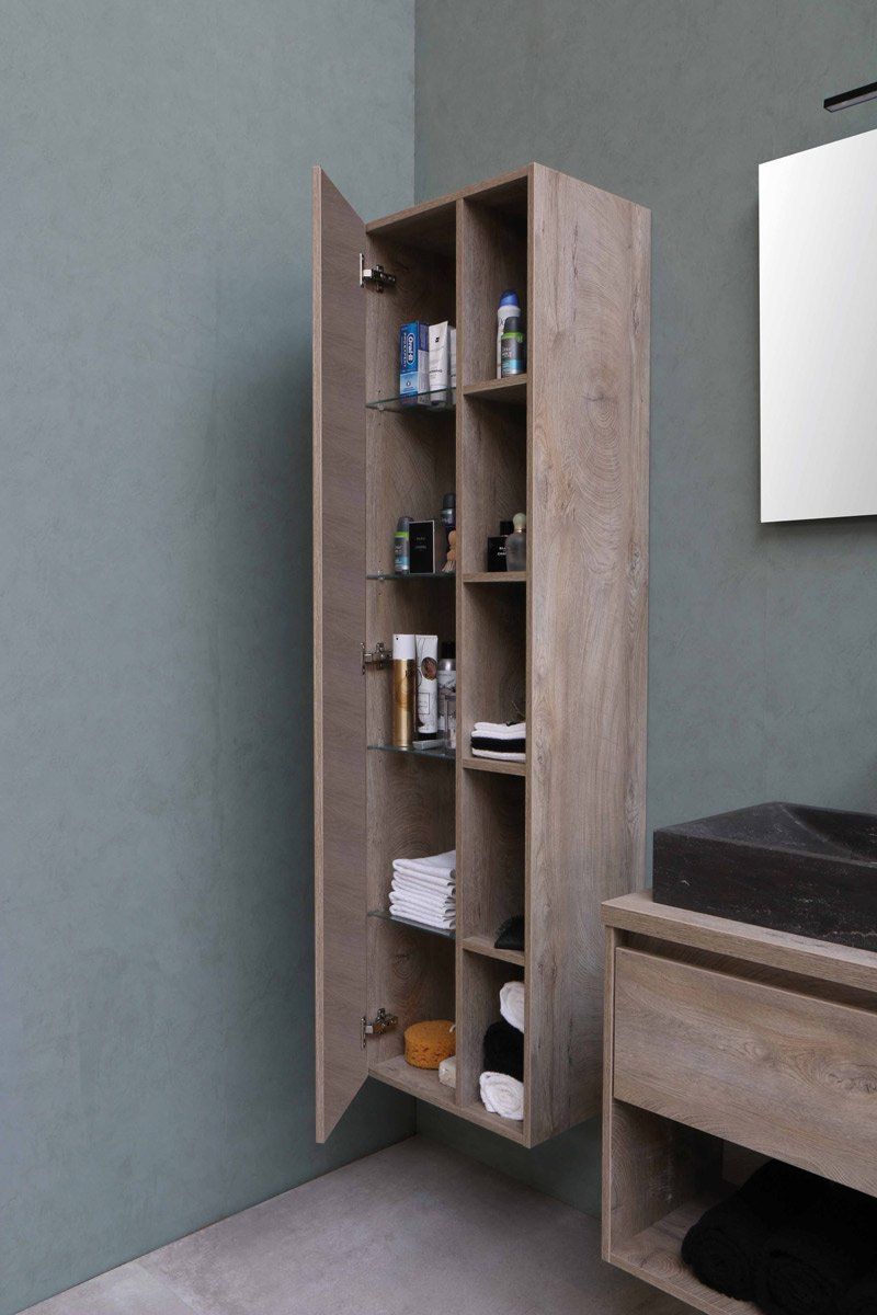 Tall Cupboard Next To TV Cabinet — Cabinetry In Cessnock, NSW