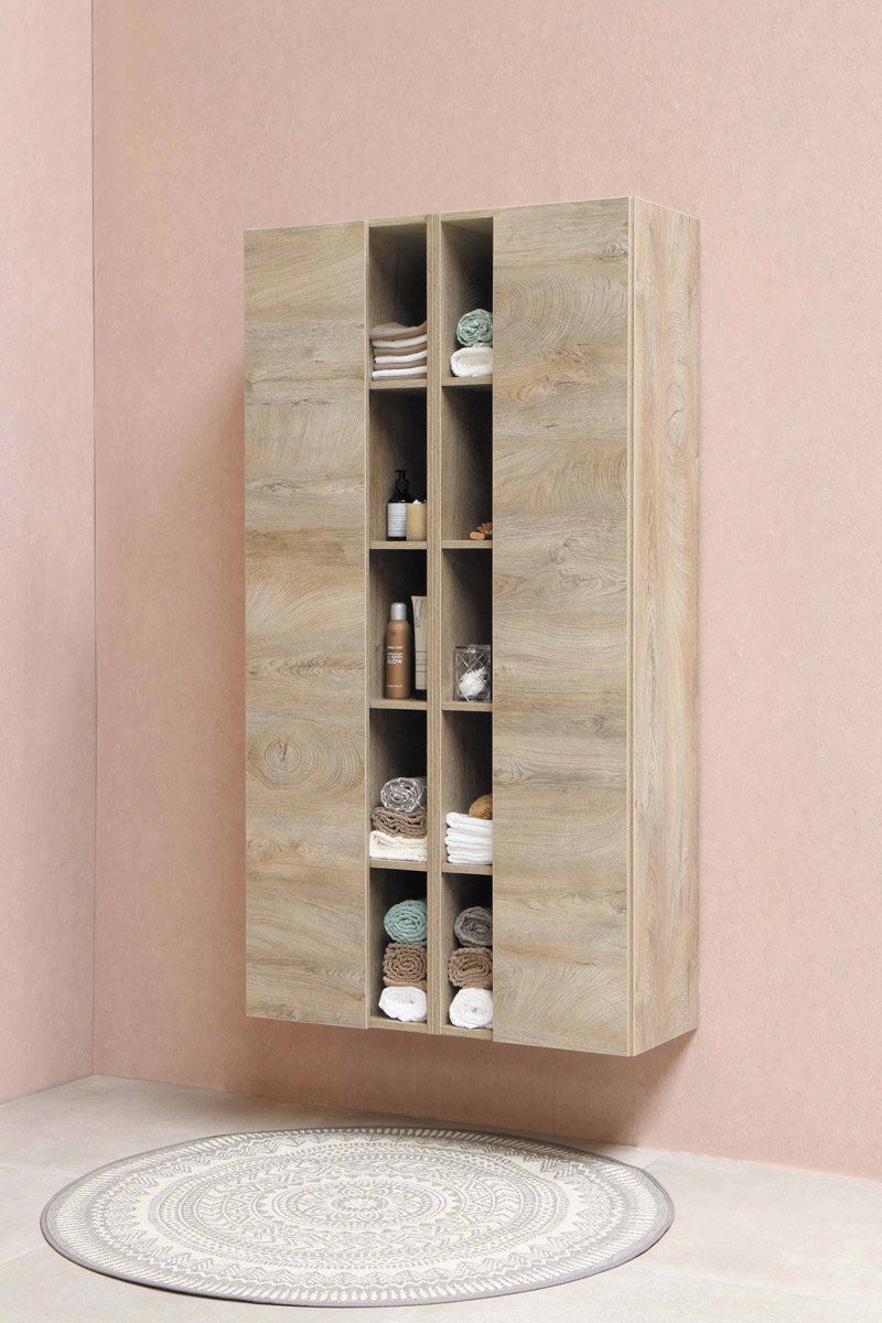 Floating Cabinet In The Bathroom — Cabinetry In Cessnock, NSW