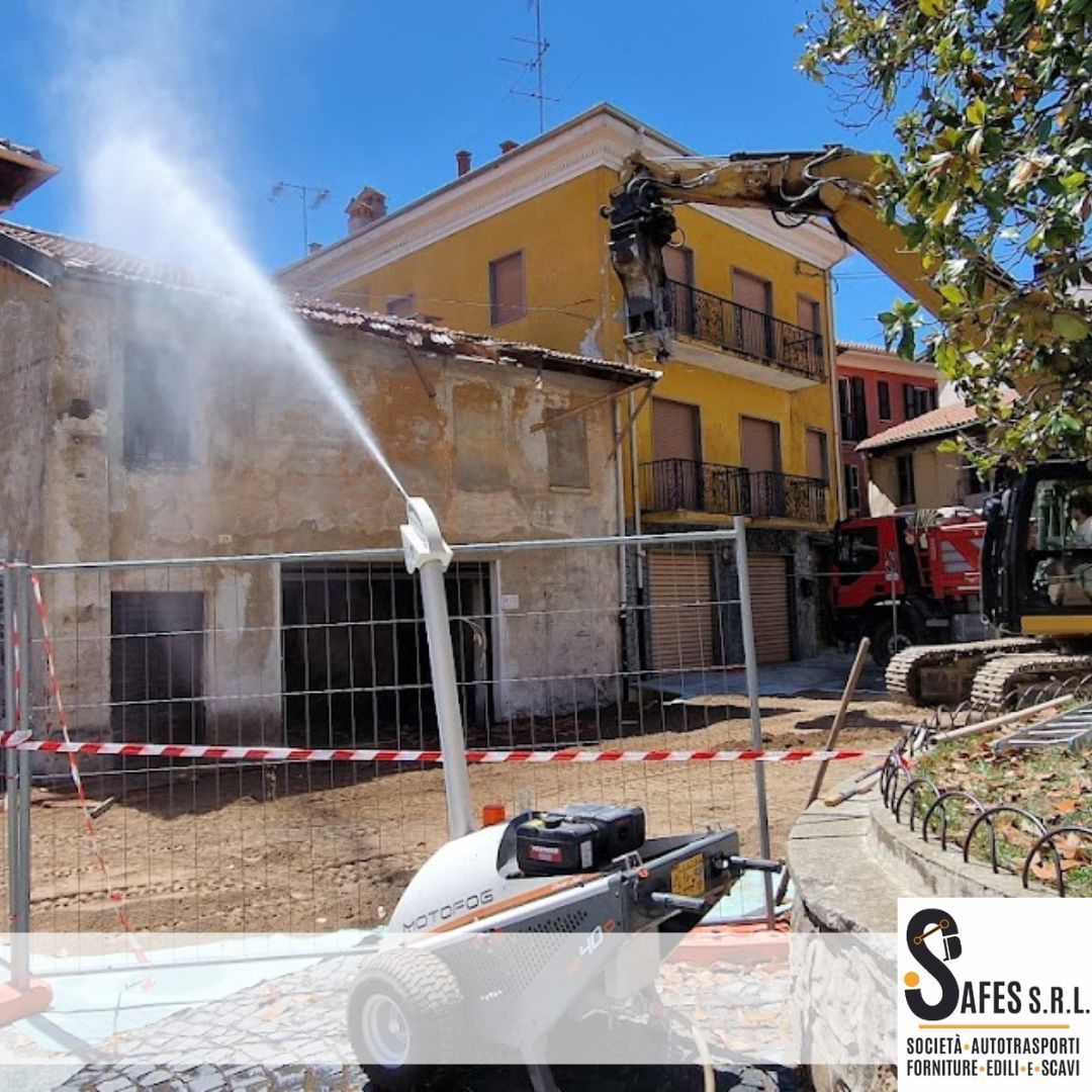 Demolizioni a Romagnano Sesia, Novara