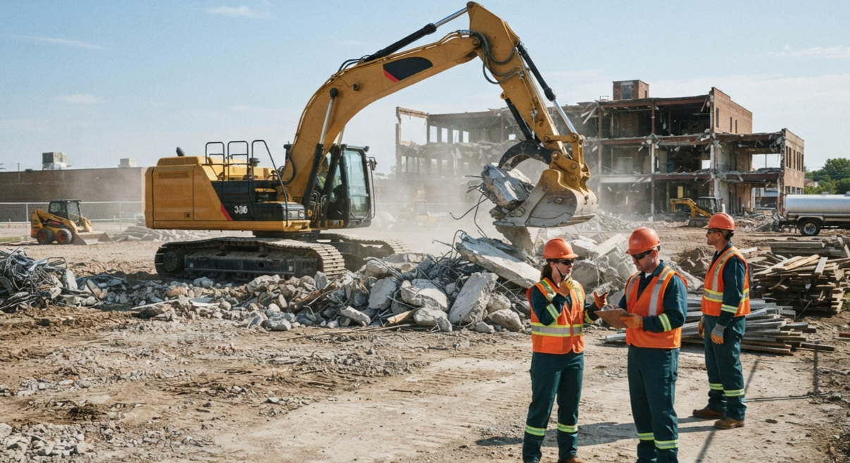 Professional commercial demolition services in Hanford, California