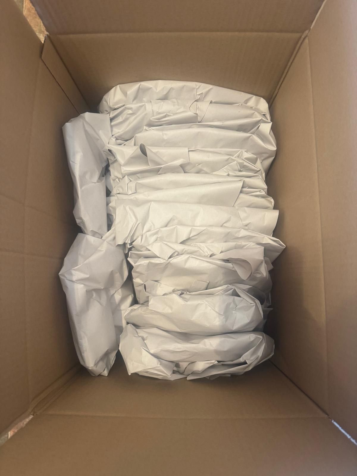 Roll of brown kraft paper.