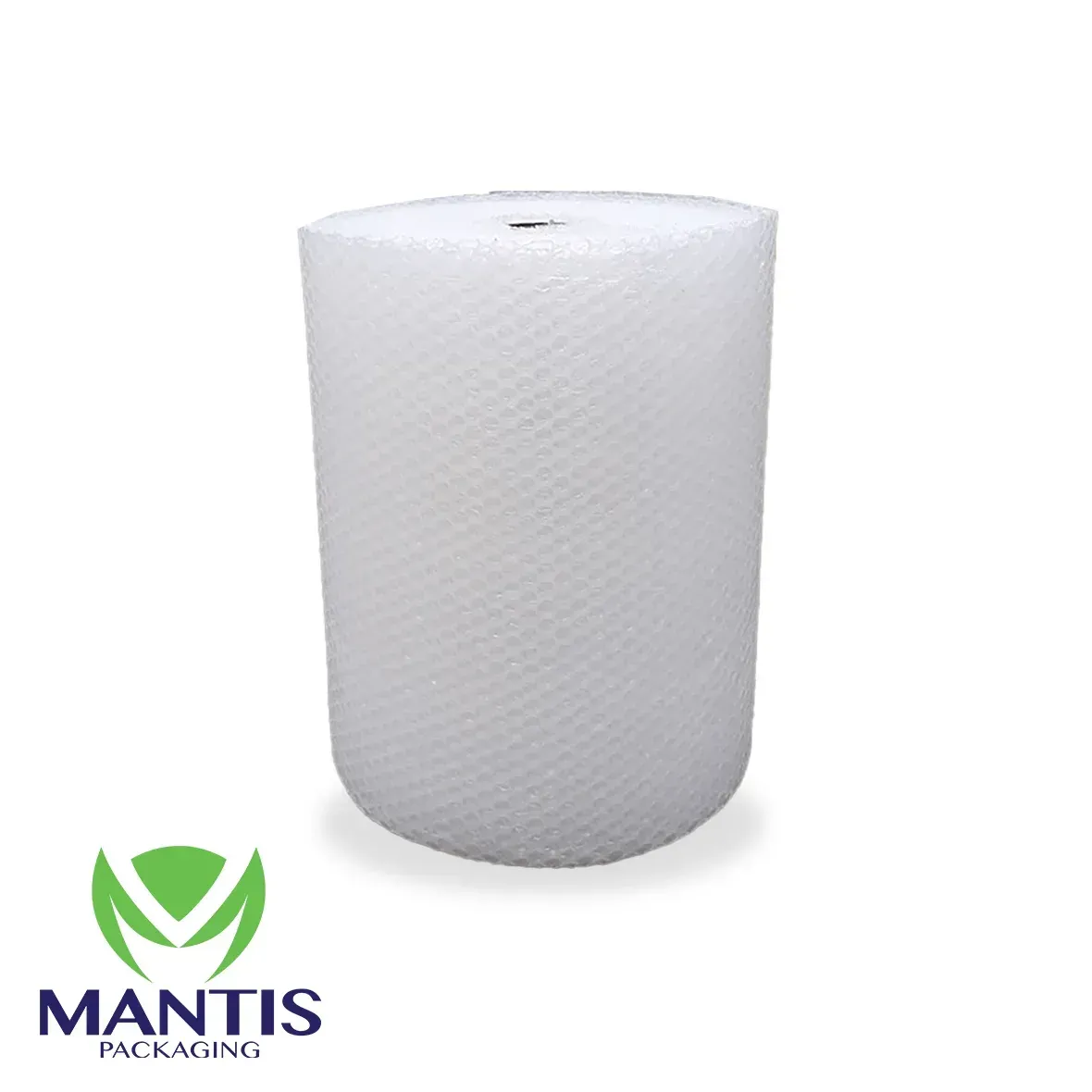 Roll of gray metal mesh on a white background, partially unrolled.