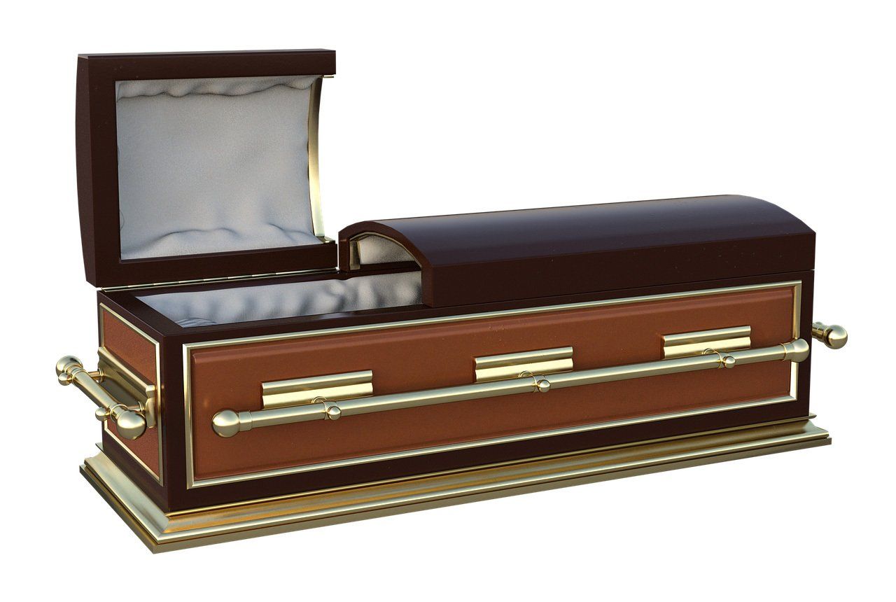 Open Funeral Casket