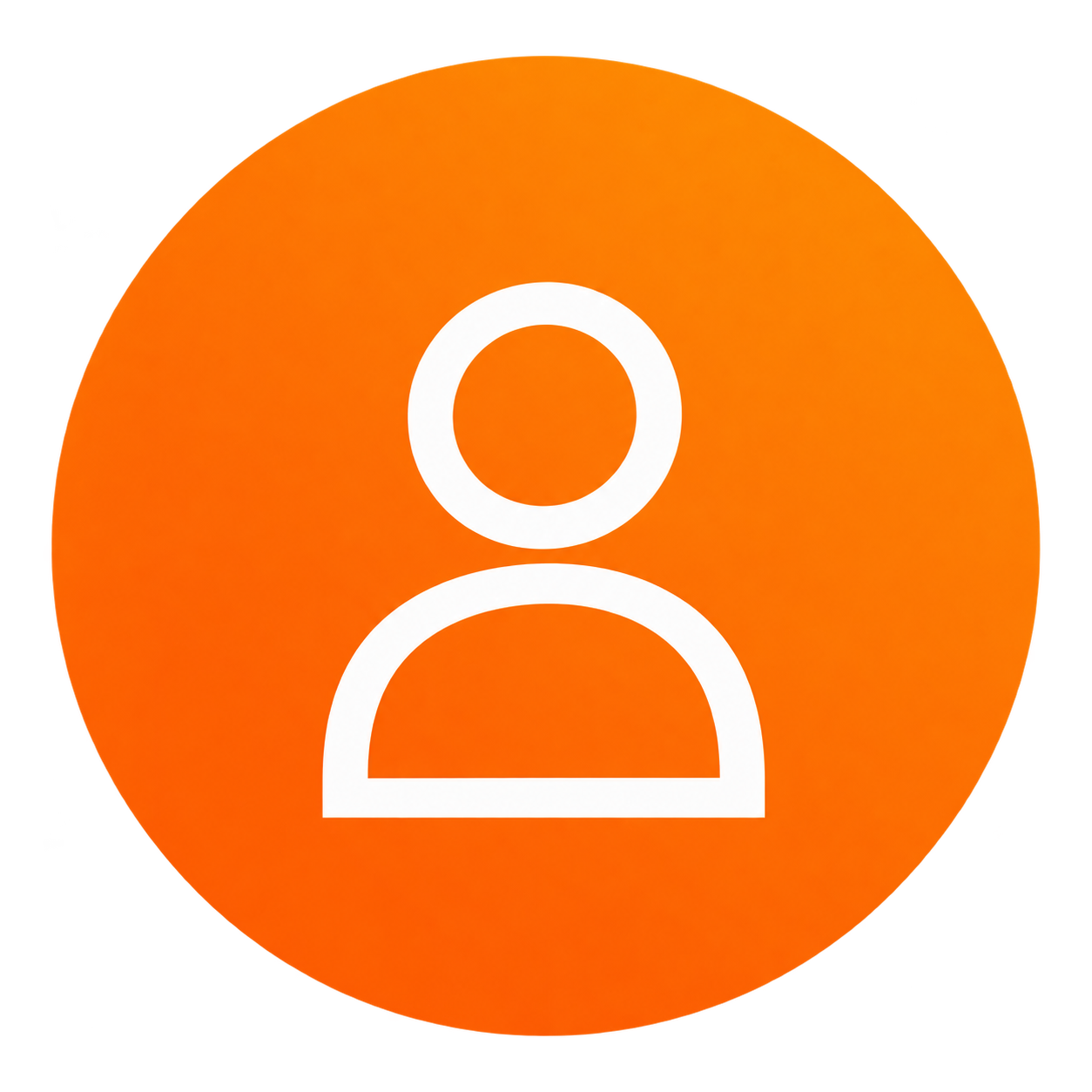 Orange Circle with line are person