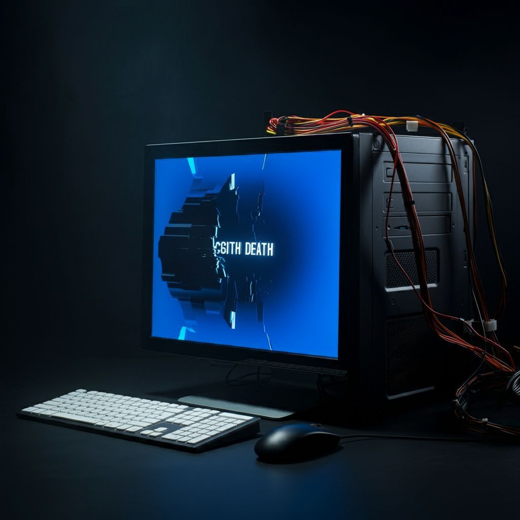 Gaming PC with Blue Screen Of Death