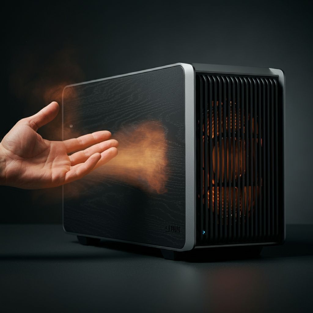 A gaming computer that is overheating