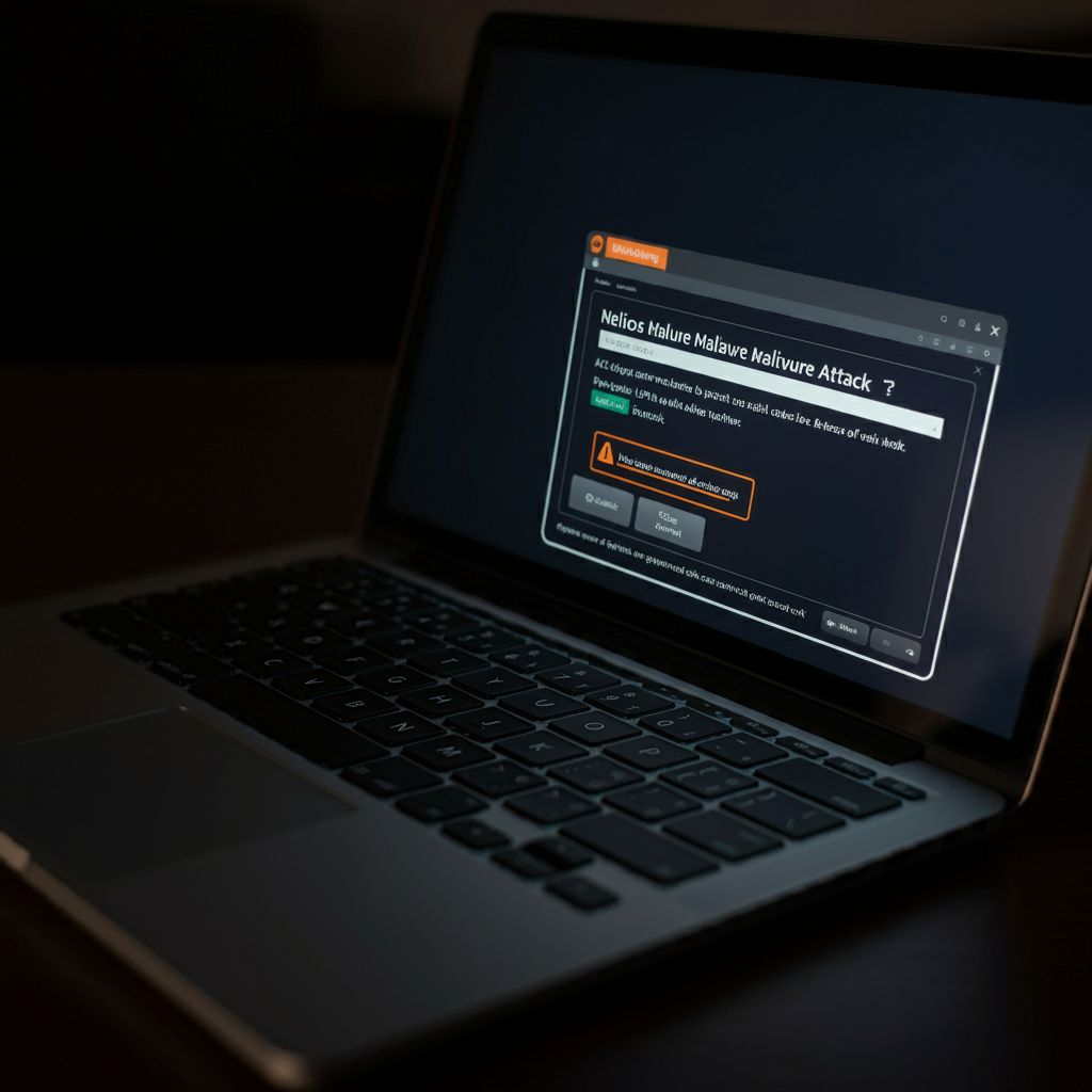 Laptop with pop-ups and virus malware