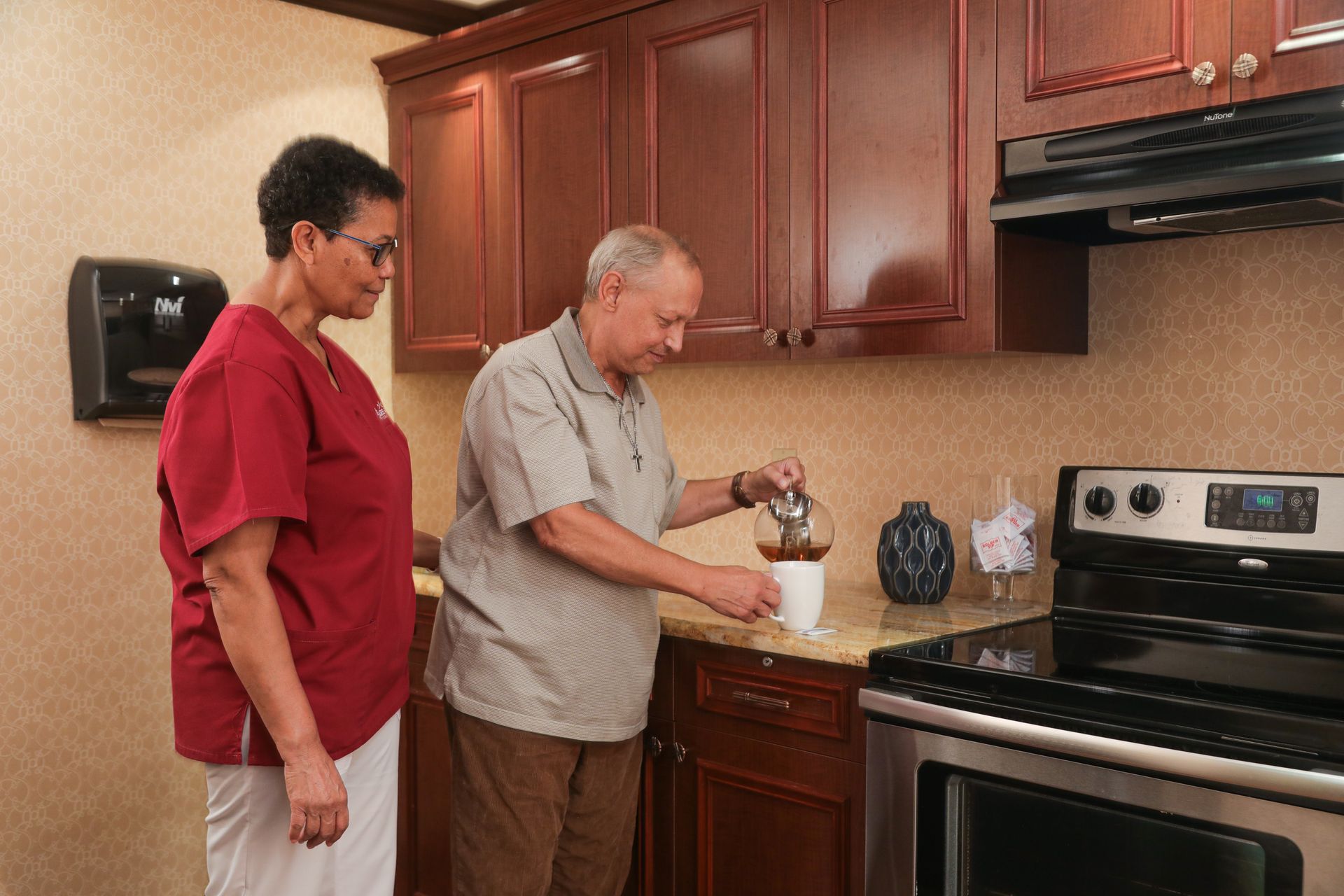 Activities of daily living area in Rehab Gym at AristaCare at Cedar Oaks, South Plainfield NJ