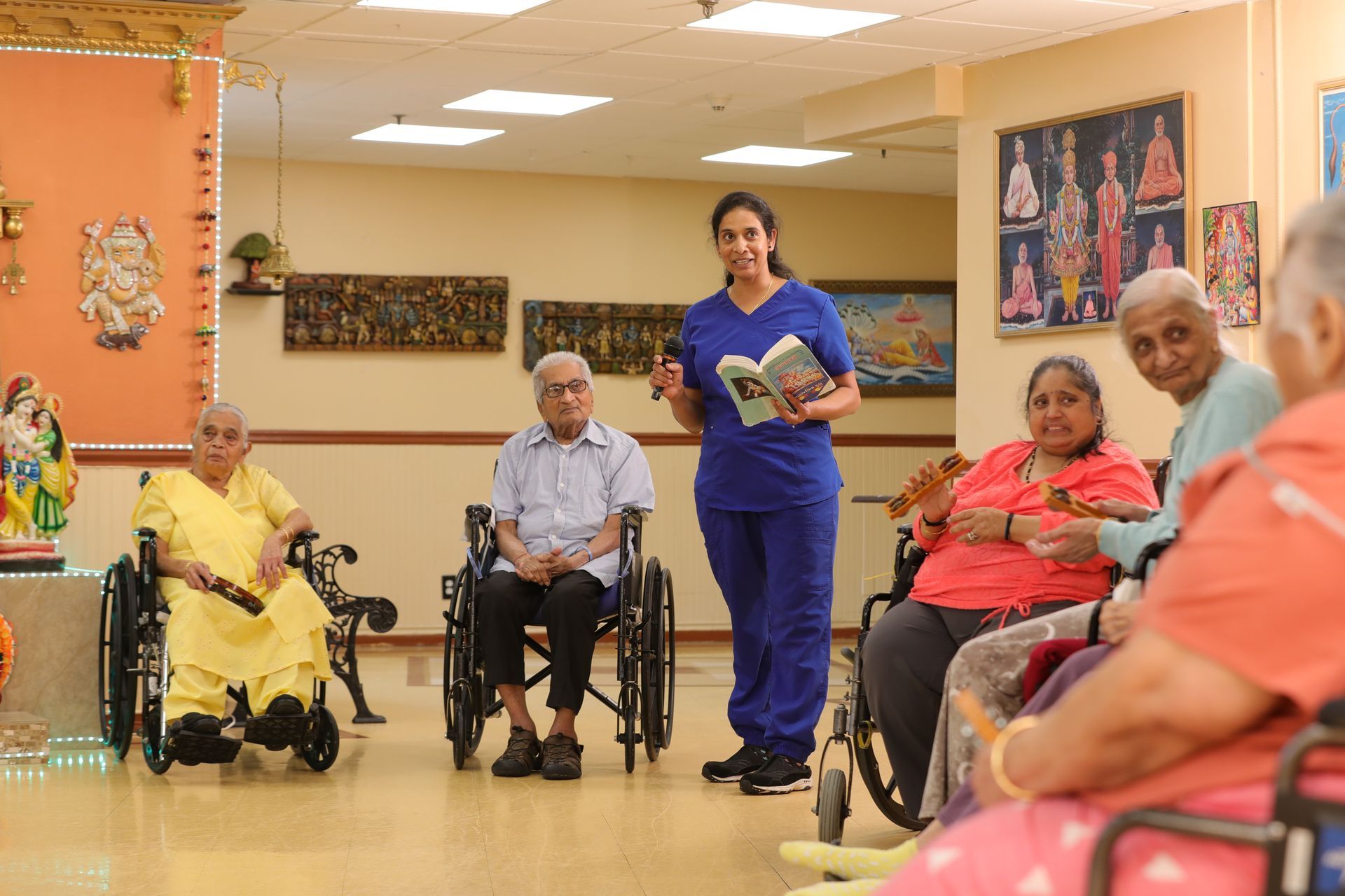 Indian Cultural Program at AristaCare at Cedar Oaks in South Plainfield, New Jersey