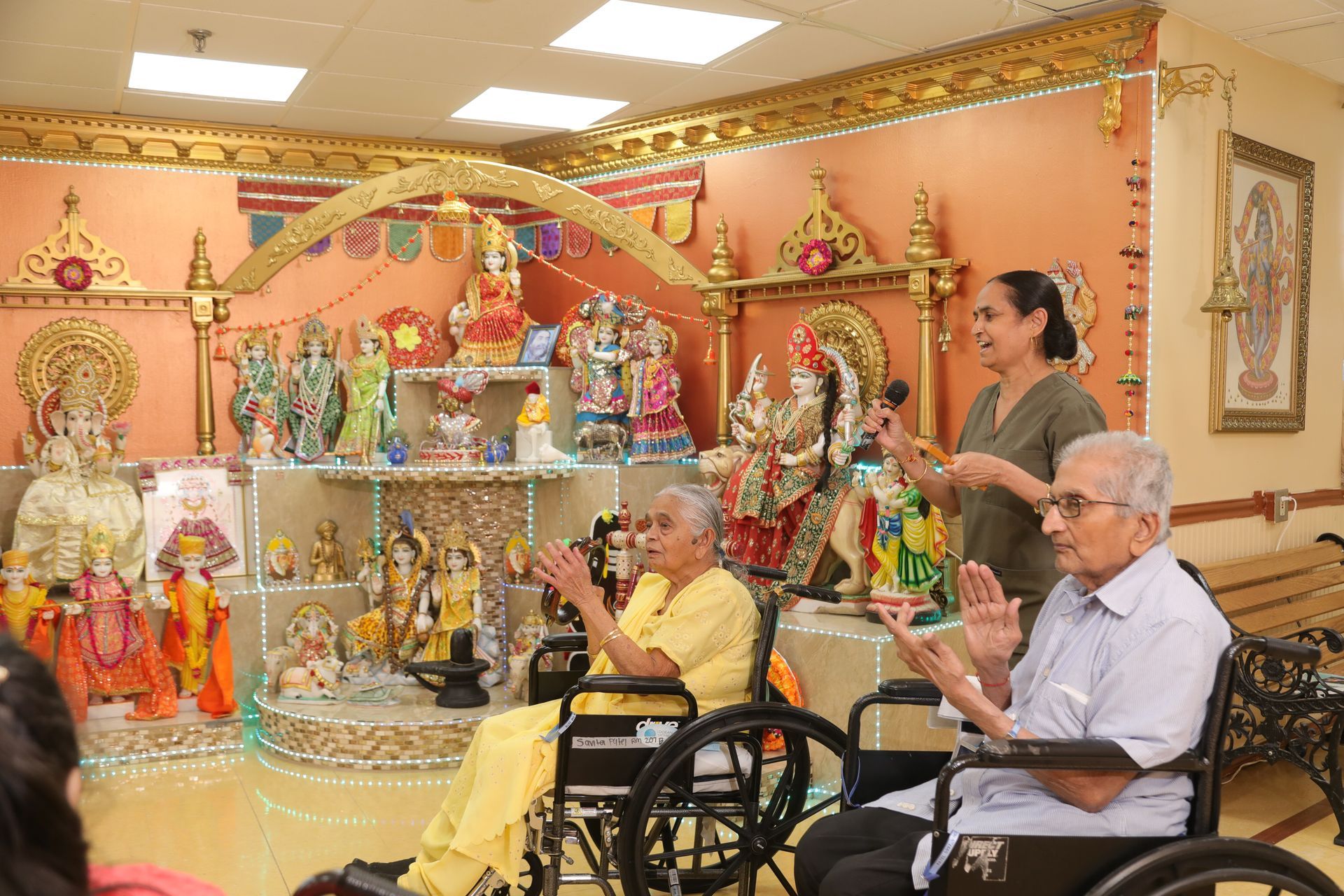 Indian Cultural Program at AristaCare at Cedar Oaks in South Plainfield, New Jersey