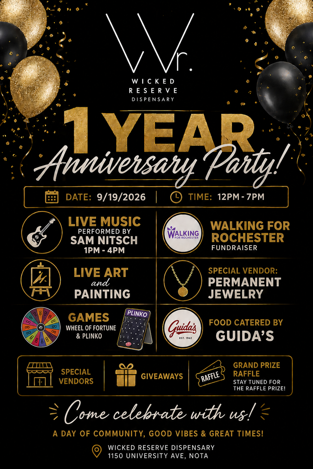 Wicked Reserve 1 Year Anniversary Party — Saturday, September 19, 2026, 12–7 PM