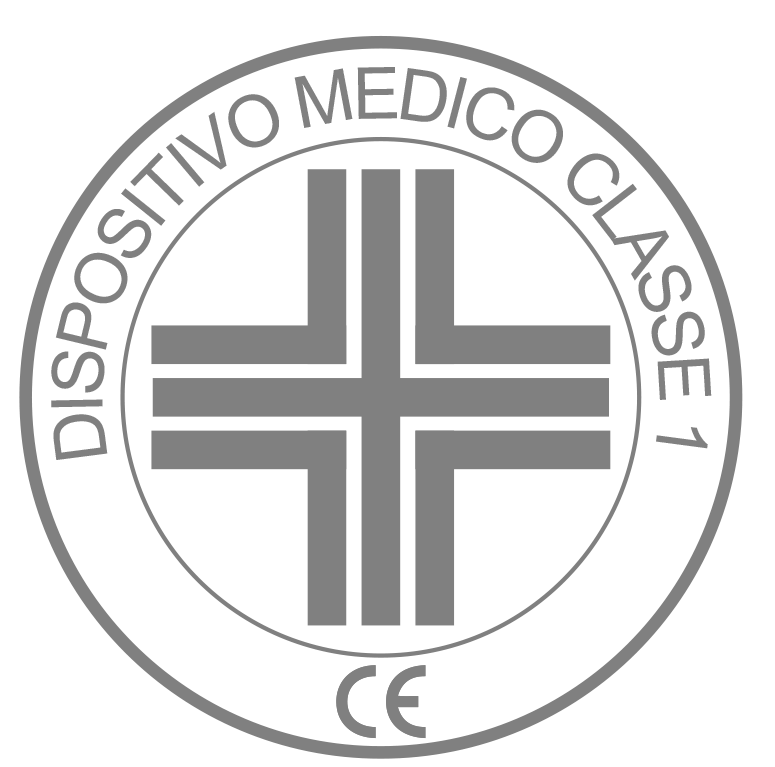 Medical device symbol with a cross,