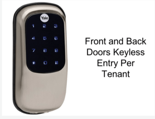 Front door entry lock