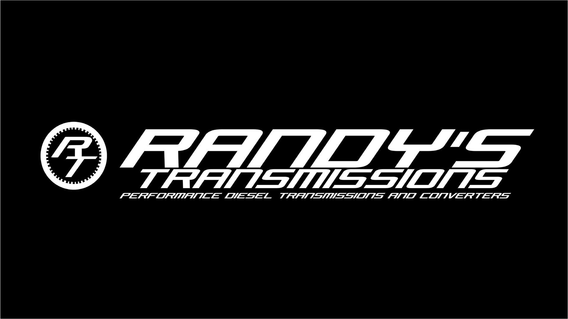 The logo for randy 's transmissions is on a black background.