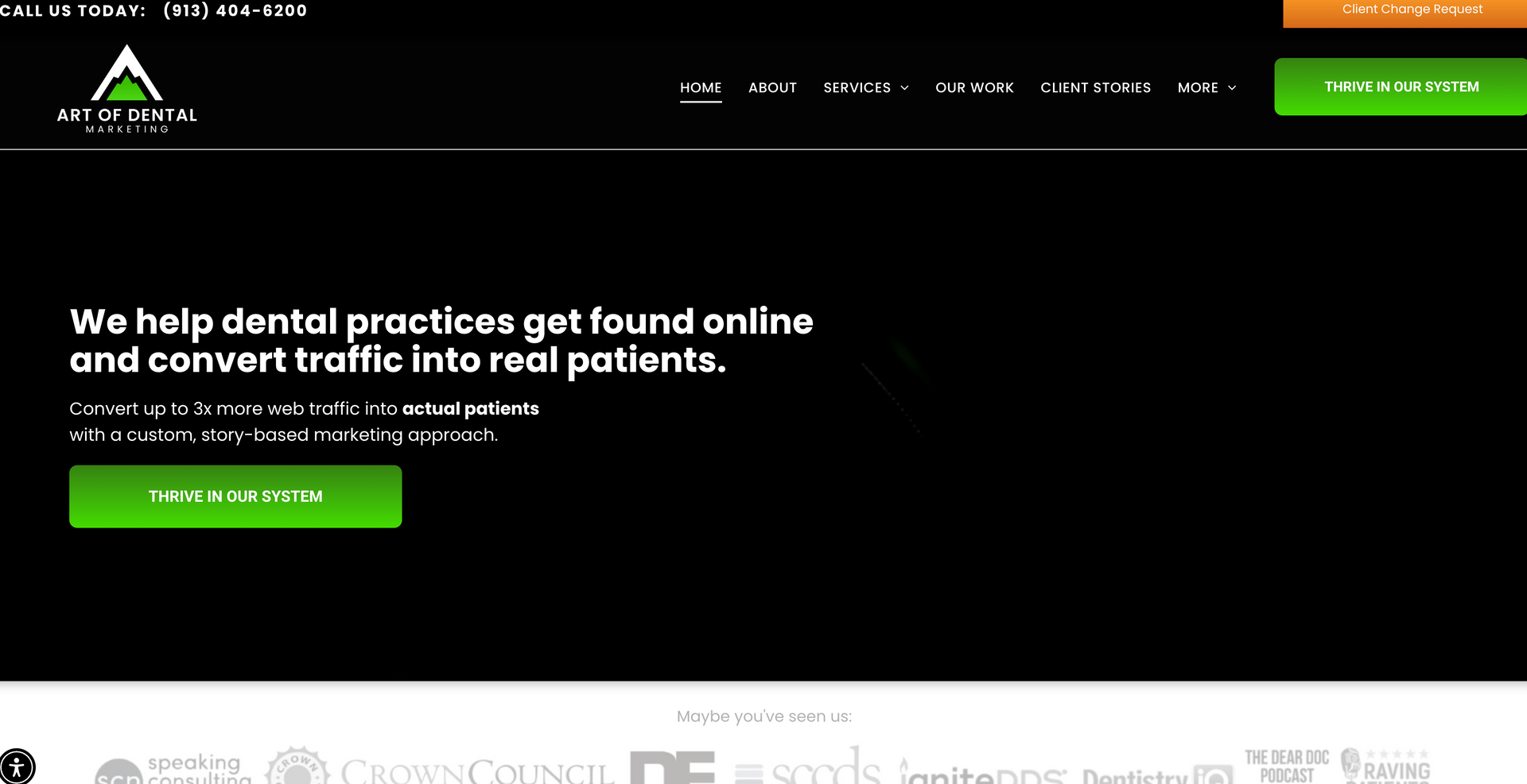 art of dental marketing client | Local SEO Client work from SC Marketing in Springfield MO