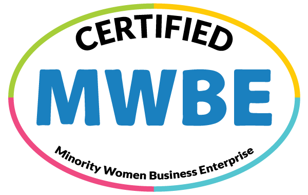 A logo for a certified minority women business enterprise
