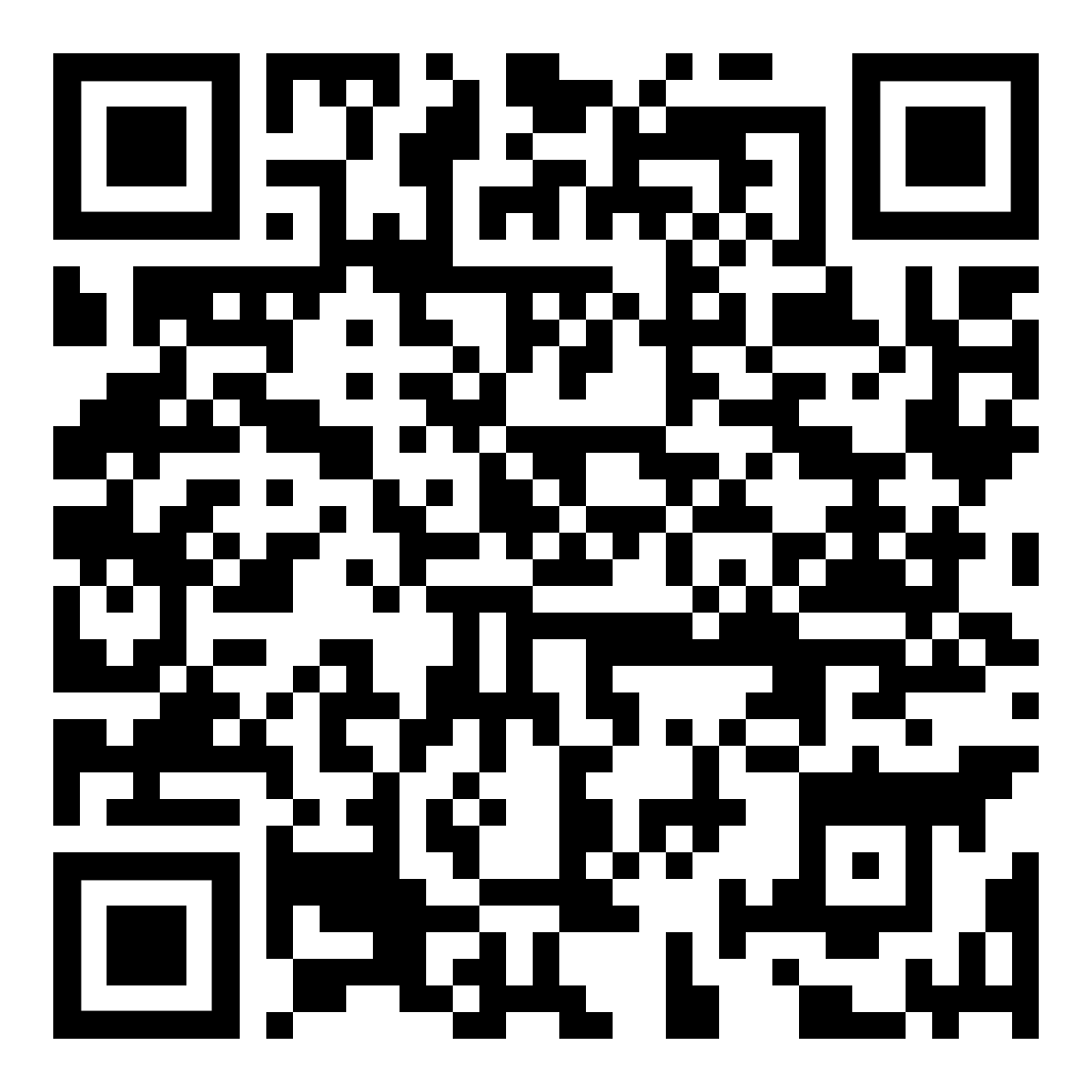 A black and white qr code on a white background.