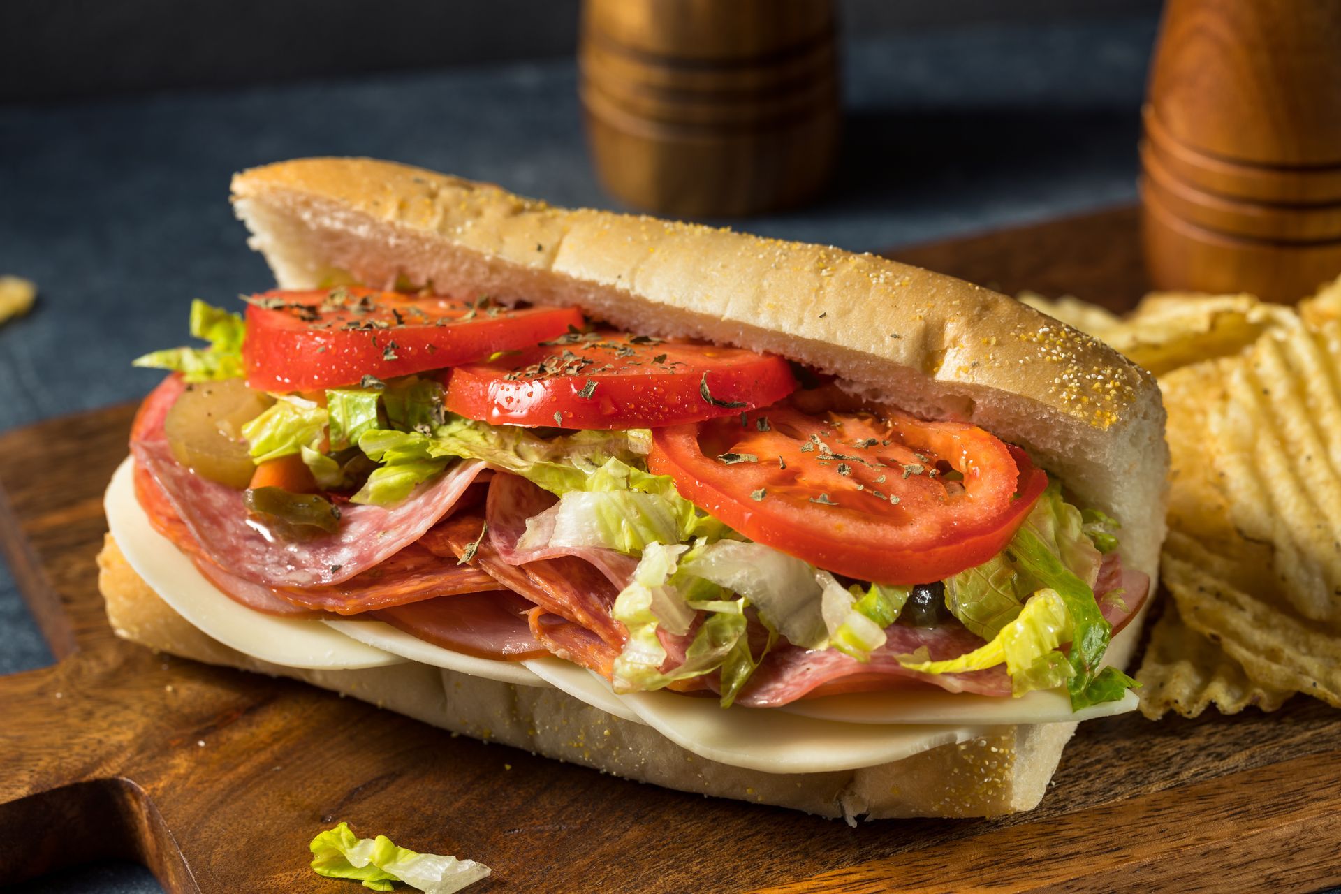Italian sub sandwich.