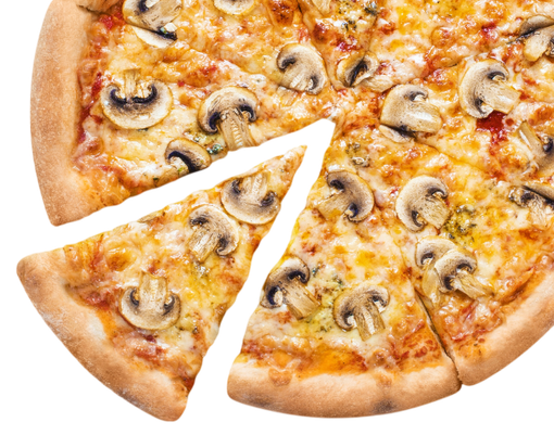 Mushroom pizza.