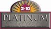 Platinum 2-10 logo with a gold 2-10 badge above a metallic silver banner on a gray background