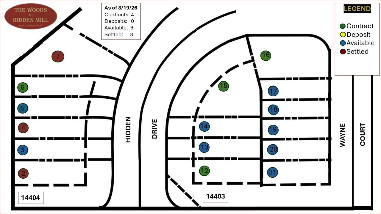 Cemetery plot map with numbered sections and colored circles marking graves, roads, and legend.
