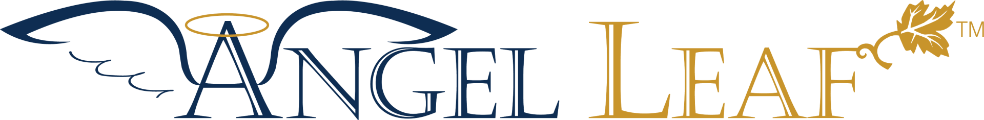 A logo for a company called angel leaf