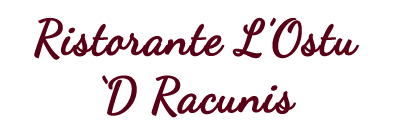 RISTORANTE L'OSTU 'D RACUNIS - LOGO