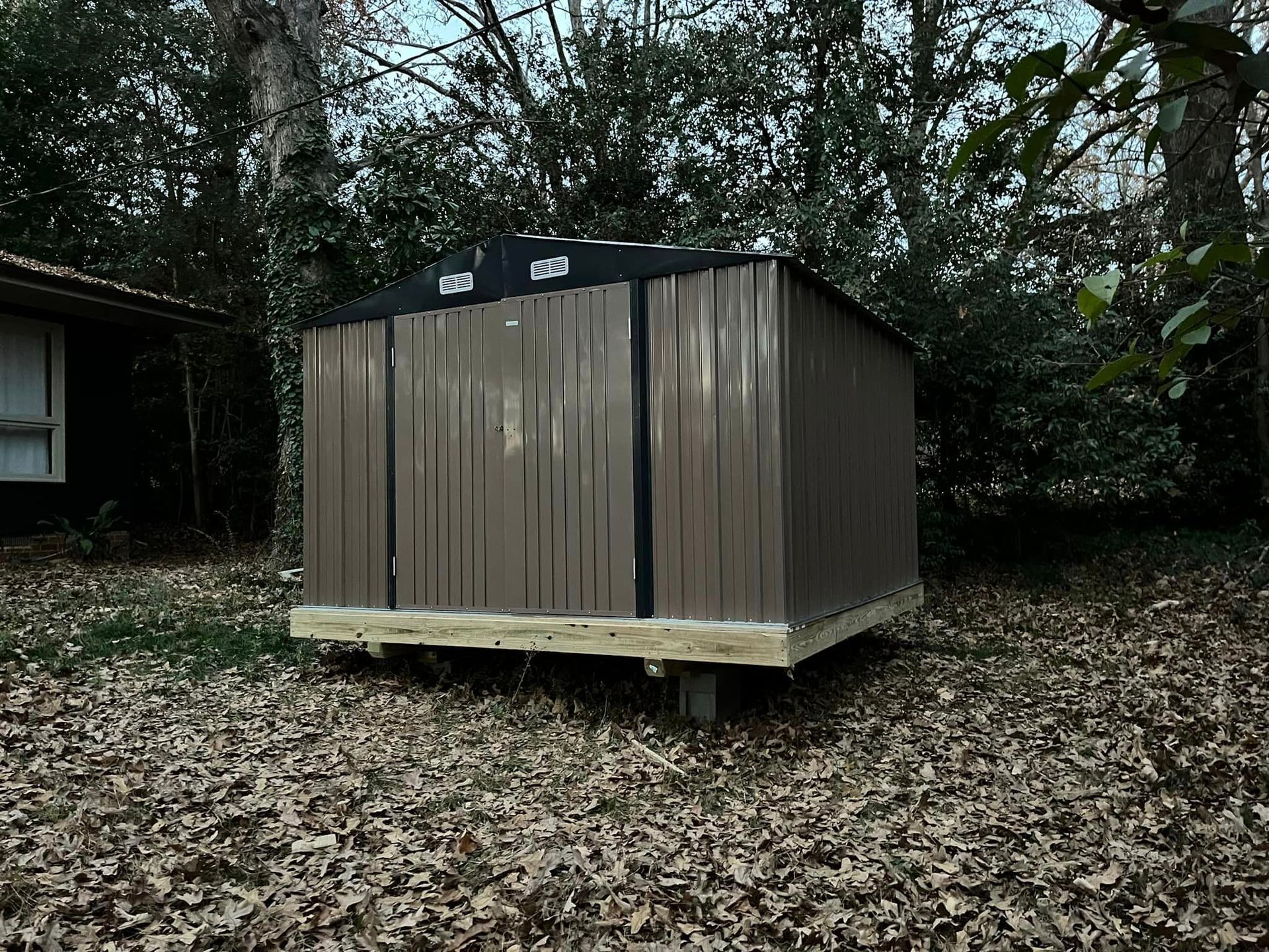 Metal Shed — Westminster, SC — Bryant Remodeling, LLC