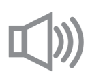 Loudspeaker icon with sound waves.