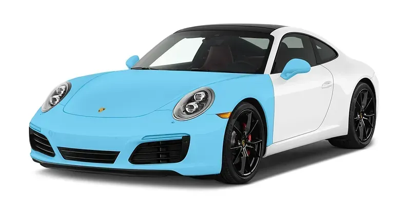 Porsche 911 with Full Front PPF coverage across bonnet, front bar, fenders and mirrors