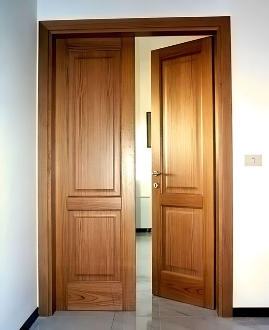 porta a doppia anta in legno massello