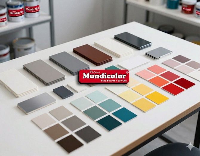 Muestras de pintura arquitectónica e industrial