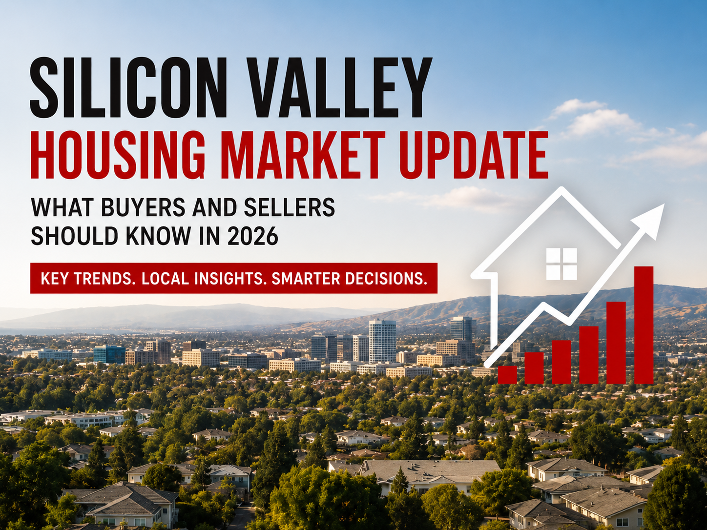 Four key Silicon Valley housing market statistics for 2026, including San Jose median price, market