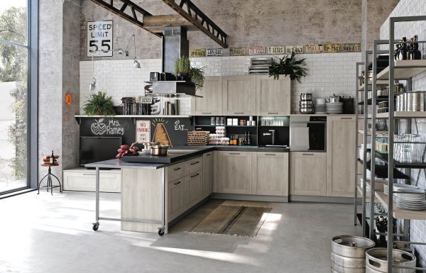 cucine stosa in stile industrial