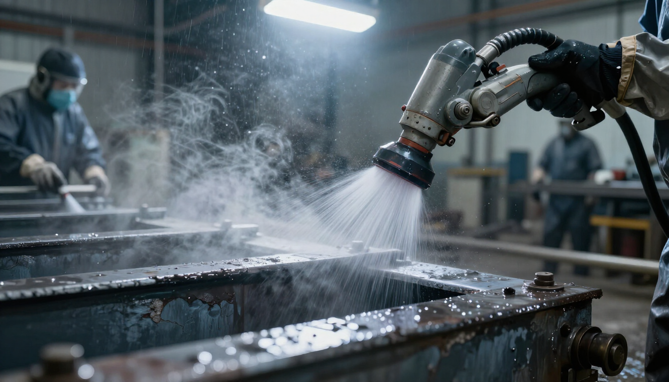 Dustless Media Blasting