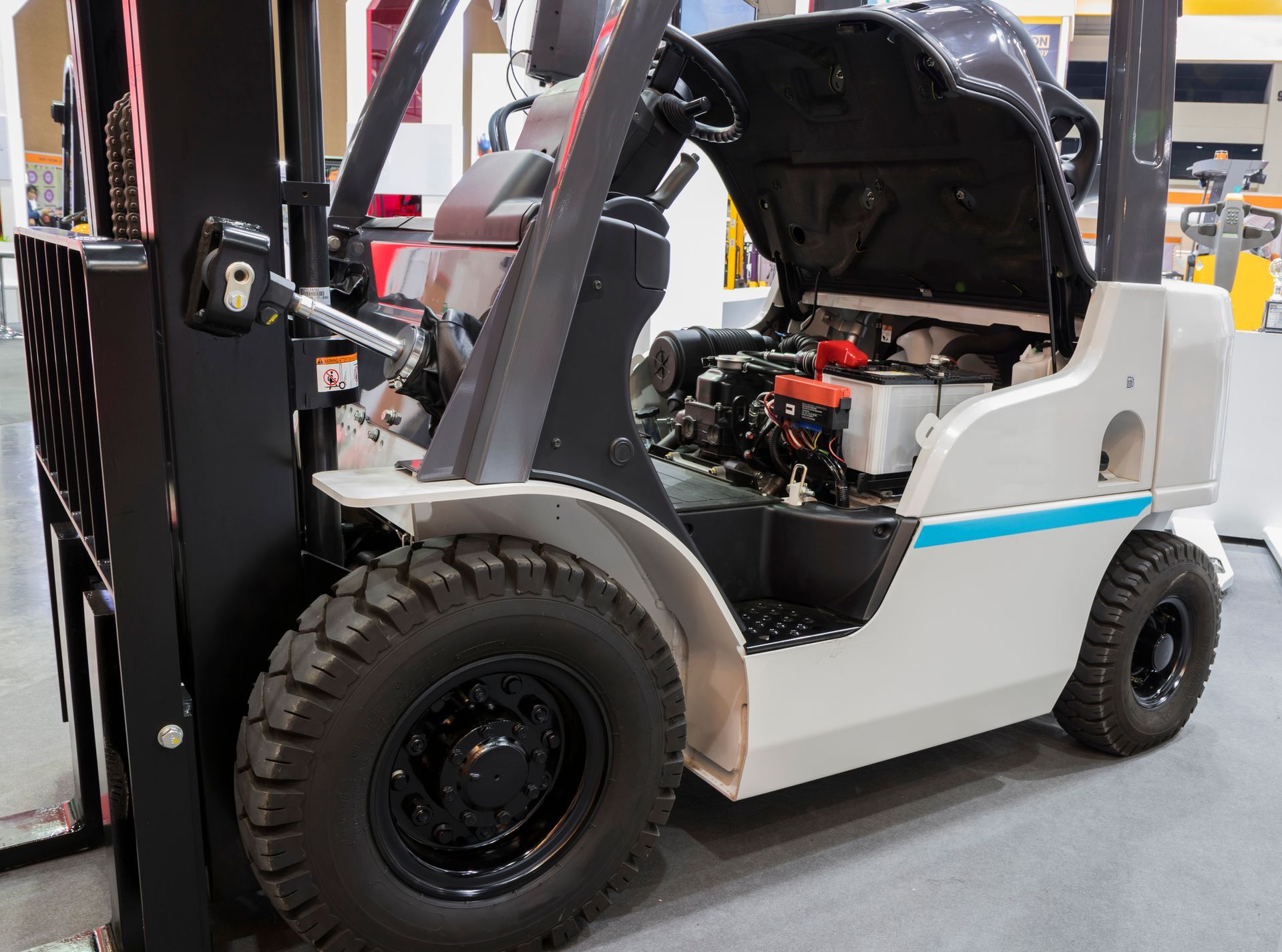 A Man Is Working on a Yellow Forklift | Shepperton, VIC | L&P Mackin Forklifts