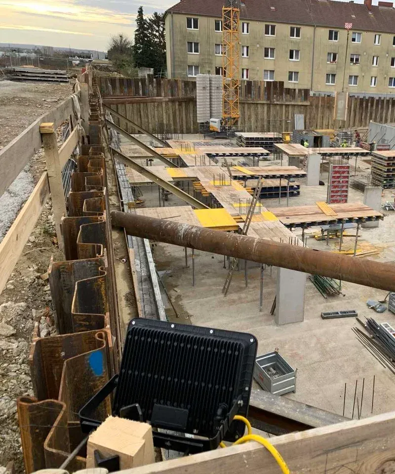 Bohrträgerverbau