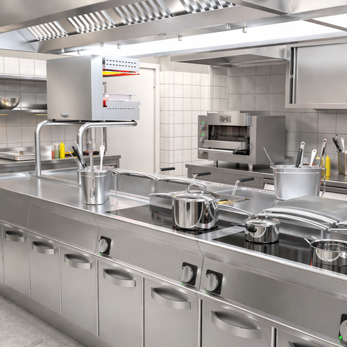 Render cucina ristorante di carne Roma