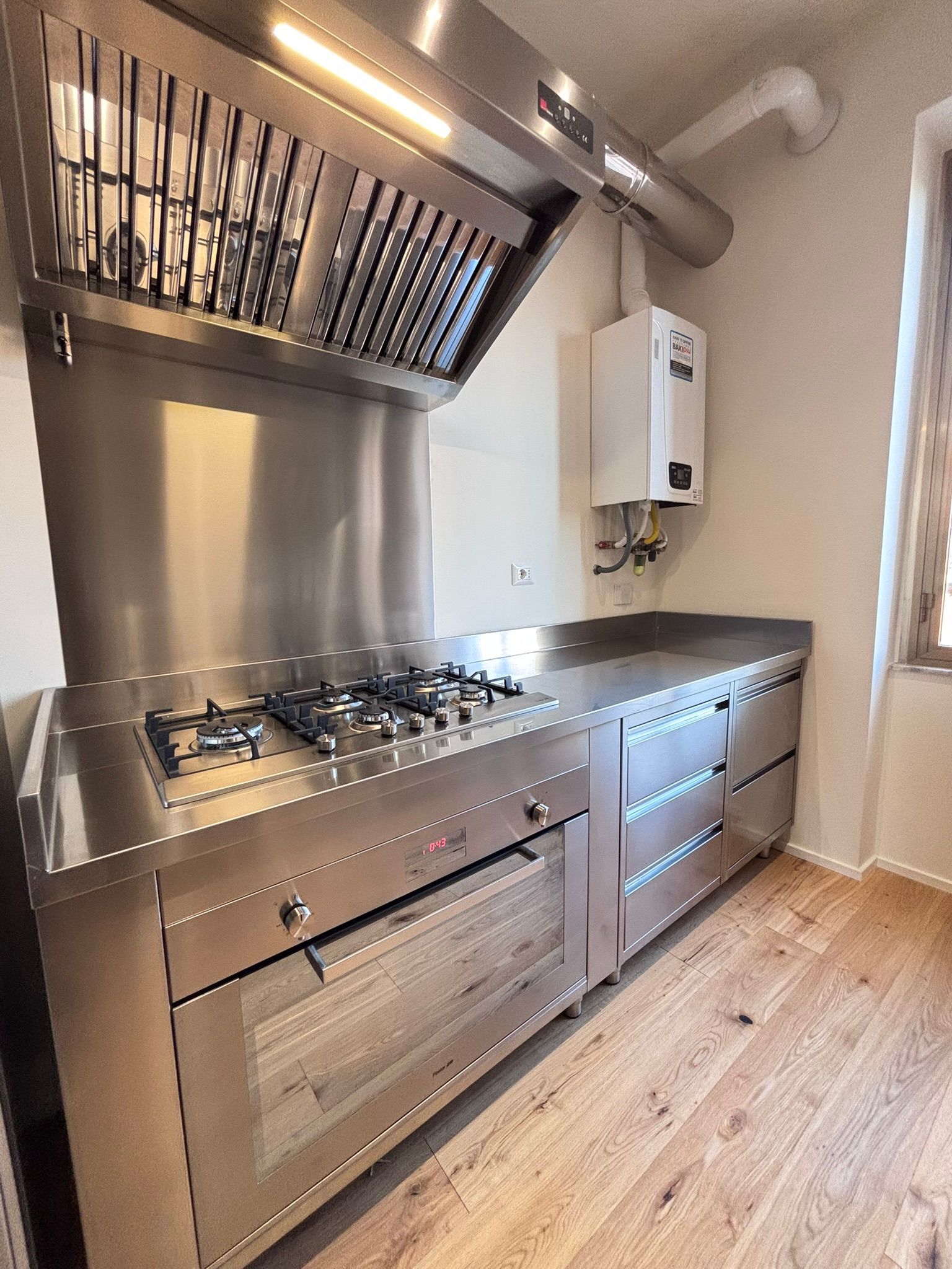 cucina in acciaio inox roma