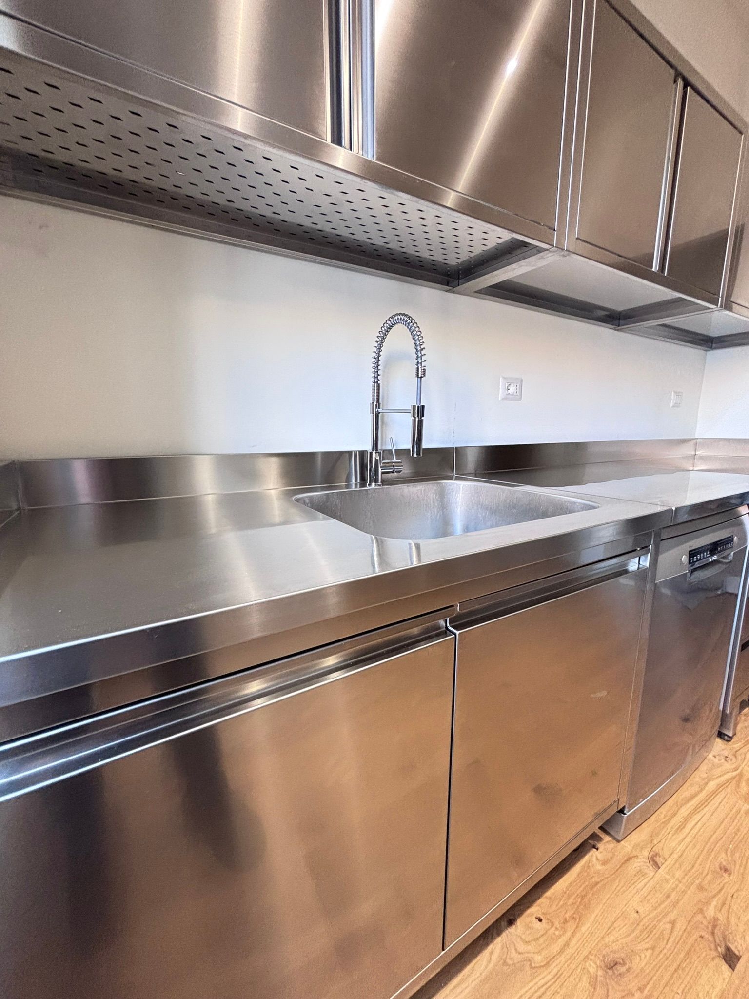 cucina per casa in acciaio inox roma