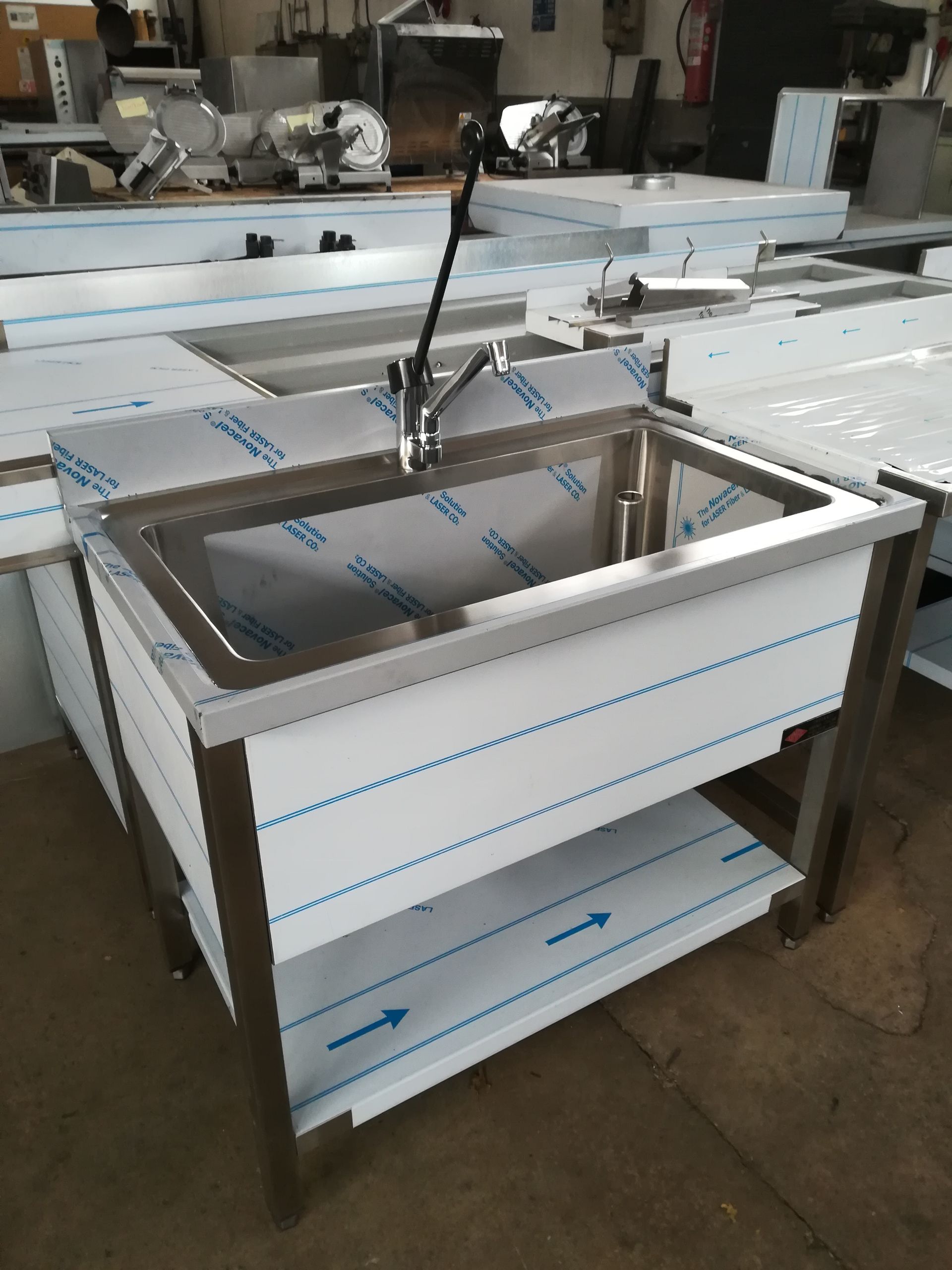 lavello in acciaio inox