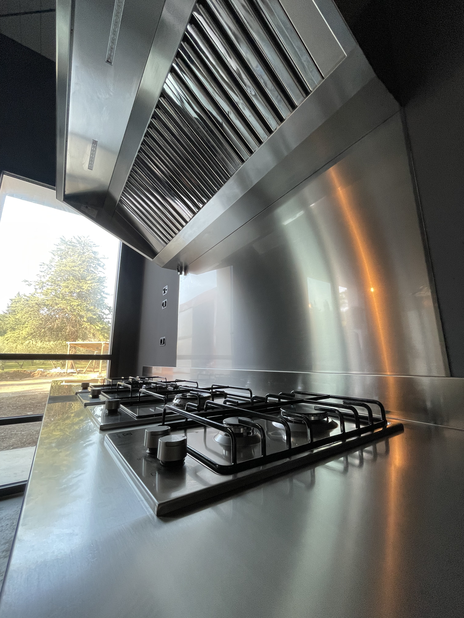 cucina domestica acciaio inox su misura
