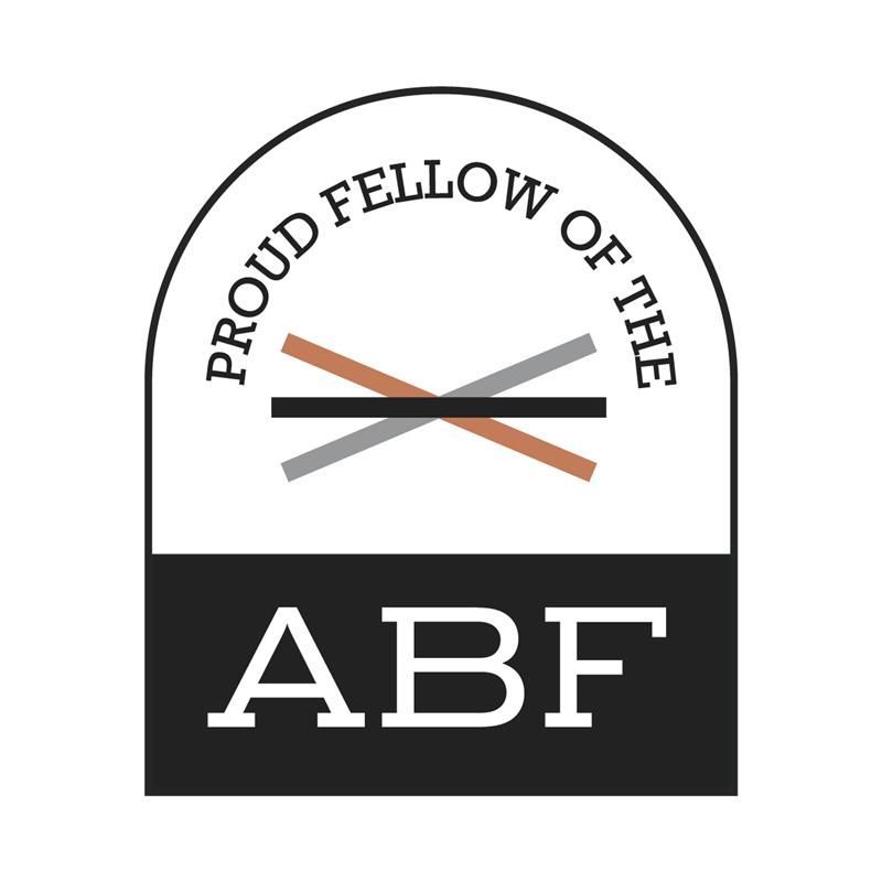 The abf logo is a proud fellow of the abf.